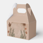 Elegant Botanical Kerstmis Classic Round Sticker Bedankdoosjes (Voorkant Zijde)