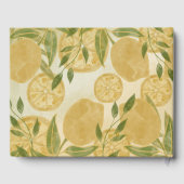 Elegant Botanical Lemon Greenery Gastenboek (Achterkant)