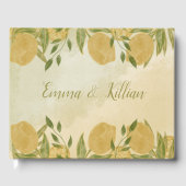 Elegant Botanical Lemon Greenery Gastenboek (Voorkant)