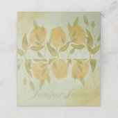 Elegant Botanical Lemon Greenery Plaatskaartje (Buitenkant ongevouwen)