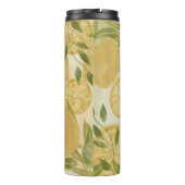 Elegant Botanical Lemon Greenery Thermosbeker (Achterkant)