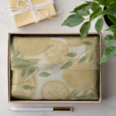 Elegant Botanical Lemon Greenery Tissuepapier (Geschenk)
