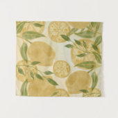 Elegant Botanical Lemon Greenery Wandkleed (Voorkant (horizontaal))