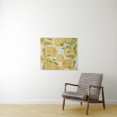 Elegant Botanical Lemon Greenery Wandkleed (In Situ (horizontaal))