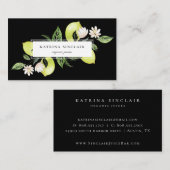 Elegant Botanical Lemons Visitekaartje (Voorkant / Achterkant)