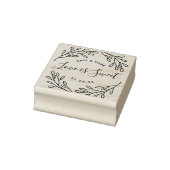 Elegant Botanical Love is Sweet Wedding Favor Rubberstempel (Stempel)