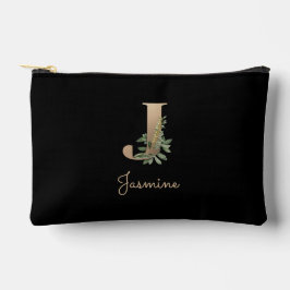 Elegant Botanical Monogram Gold Letter J Etui