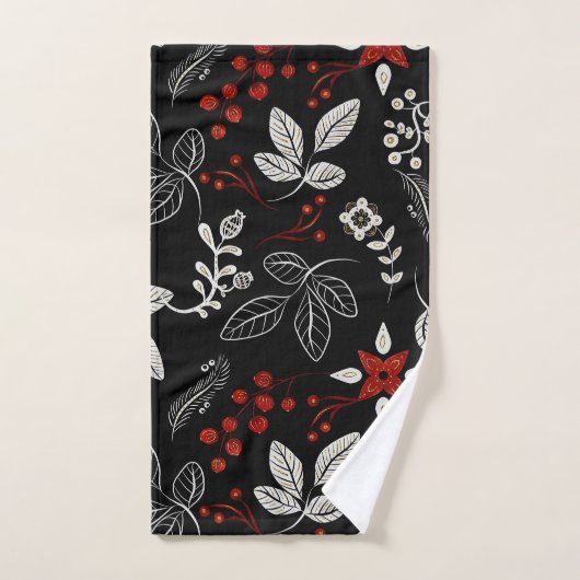 Elegant botanical pattern bad handdoek (Handdoek)