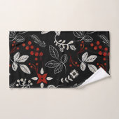 Elegant botanical pattern bad handdoek (Handdoek)