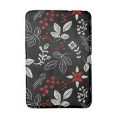 Elegant botanical pattern badmat (Voorkant Verticaal)