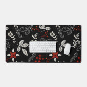 Elegant botanical pattern bureaumat (Keyboard & Muis)