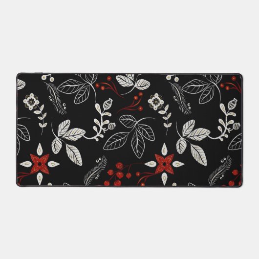 Elegant botanical pattern bureaumat (Voorkant)