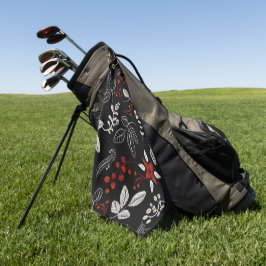 Elegant botanical pattern golfhanddoek