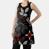 Elegant botanical pattern schort (Insitu)