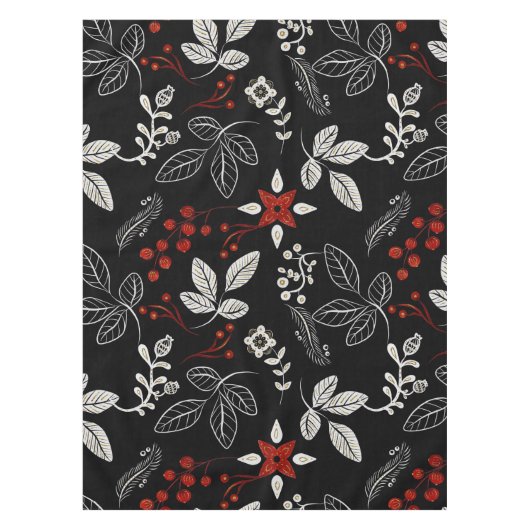 Elegant botanical pattern tafelkleed (Voorkant)