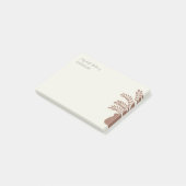 Elegant Botanical Personalized Post-It Notes (Schuin)