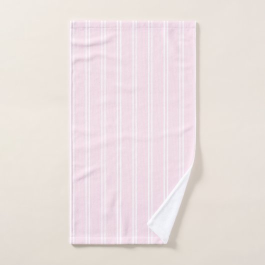 Elegant Botanical Pink Green Hydrangea Bad Handdoek (Handdoek)