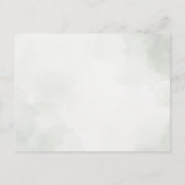 Elegant Botanical Sage Green Greenery Wedding Uitnodiging Briefkaart (Achterkant)