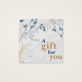 Elegant Botanical Spa Cadeaubon Vierkante Visitekaartjes (Voorkant)