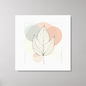 Elegant Botanical Stretched Canvas Print (Voorkant)