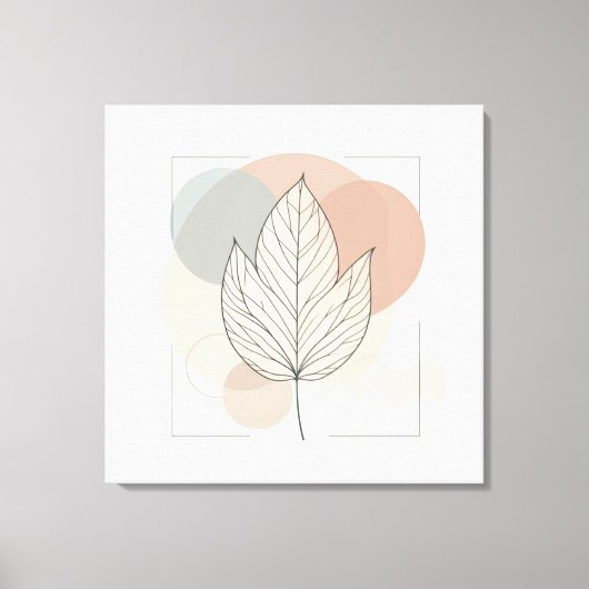 Elegant Botanical Stretched Canvas Print (Voorkant)