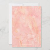 Elegant Botanical Waterverf Floral Wedding Kaart (Achterkant)