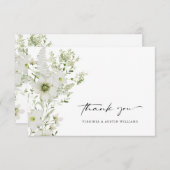 Elegant Botanical Weddenschap Hartelijk dank Bedankkaart (Voorkant / Achterkant)