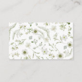 Elegant Botanical Wedding Enclosure Kaart (Achterkant)