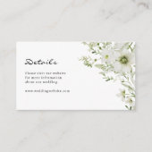 Elegant Botanical Wedding Enclosure Kaart (Voorkant)