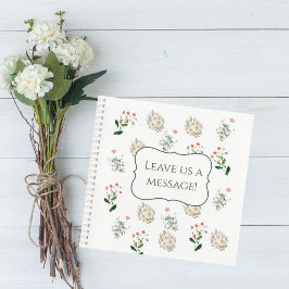 Elegant Botanical Wedding Guest Book Notitieboek