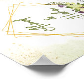 Elegant Botanical Wedding Invitation Poster (Hoek)