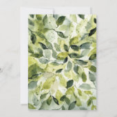 Elegant Botanical Wedding Kaart (Achterkant)