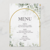 Elegant Botanical Wedding Menu (Voorkant)