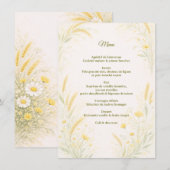 Elegant Botanical Wedding Menu (Voorkant / Achterkant)