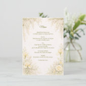 Elegant Botanical Wedding Menu (Staand voorkant)