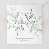 Elegant Botanical Wedding Plaatskaartje (Buitenkant ongevouwen)