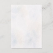 Elegant Botanical Wedding/Reception Details Card Informatiekaartje (Achterkant)