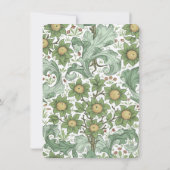 Elegant Botanical Wedding RSVP Card Kaart (Achterkant)