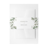 Elegant Botanical Wedding Uitnodigingen Wikkel (Voorkant Voorbeeld)