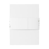 Elegant Botanical Wedding Uitnodigingen Wikkel (Achterkant Voorbeeld)