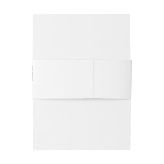 Elegant Botanical Wedding Uitnodigingen Wikkel (Achterkant Voorbeeld)