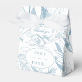 Elegant Botanical Wedding Vrijgezellenfeest Favor  Bedankdoosjes (Voorkant Zijde)