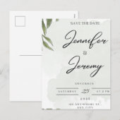 Elegant Botanical Wedding Welcome Sign | poster Feestdagenkaart (Voorkant / Achterkant)