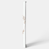 Elegant Botanical Wreath with Zen Quote Samsung Galaxy Hoesje (Linkerkant)