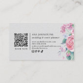 Elegant Botanicals QR-code Visitekaartje (Achterkant)