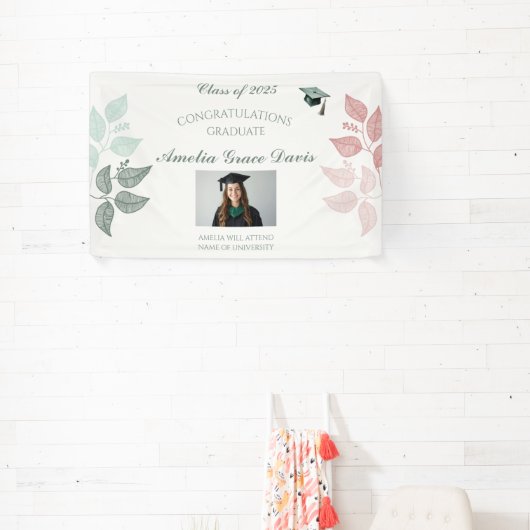 Elegant Botanisch Afstuderen Banner (Insitu)