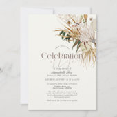 Elegant botanisch begrafenismonument van Boho Kaart (Voorkant)