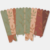 Elegant Botanisch Blad Aardetoon Patroon Bedankdoosjes (Ongevouwen)