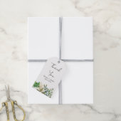 Elegant botanisch blad cadeaulabel (Met Touw)