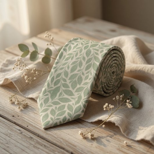 Elegant Botanisch blad Stropdas